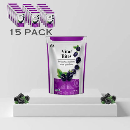 Freeze-Dried Black Mulberries - VitalBites
