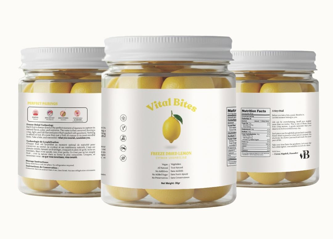 Three jars of lemon slices with visible labels on a white background