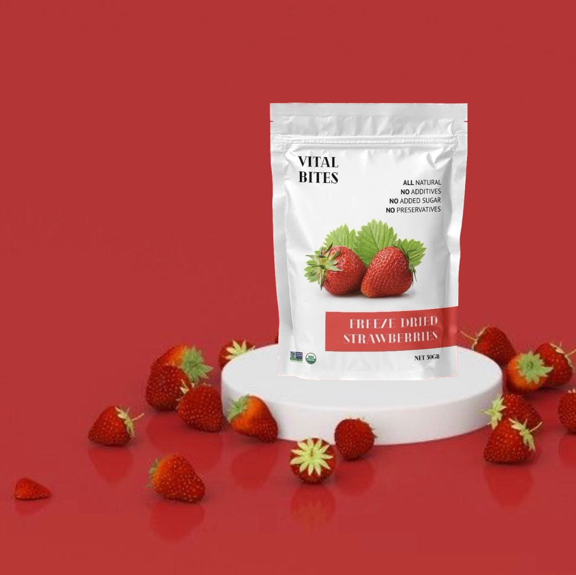 freeze dried fruit strawberries