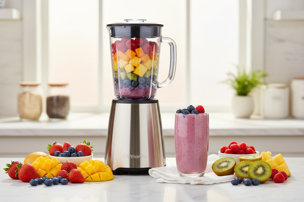 making smoothies with fruits
